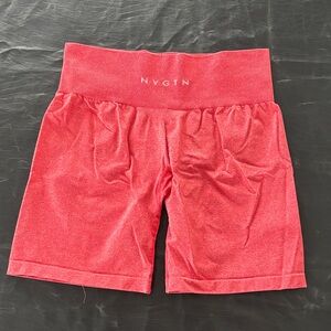 NVGTN Women's Red Workout Shorts